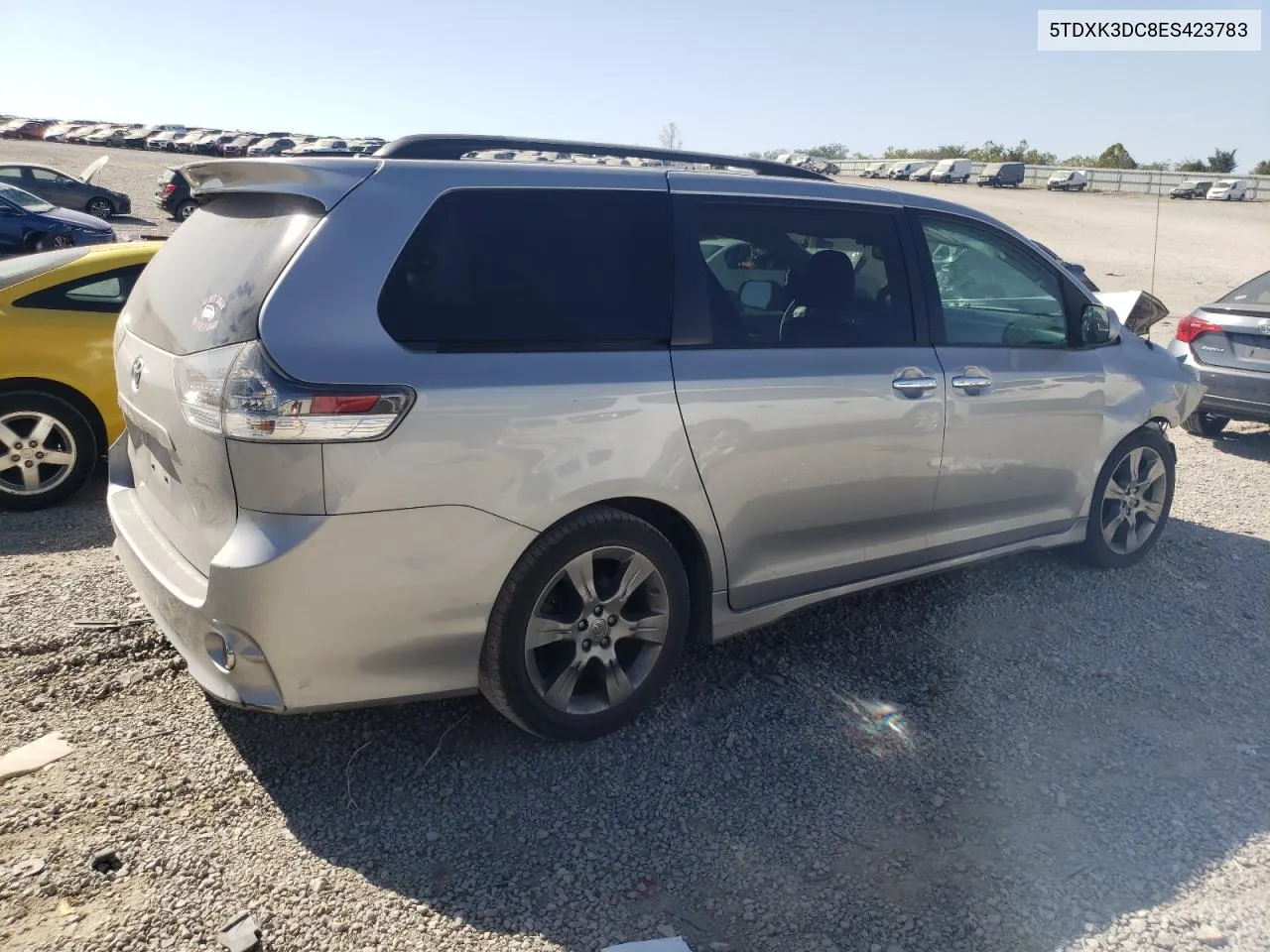 2014 Toyota Sienna Sport VIN: 5TDXK3DC8ES423783 Lot: 75685304