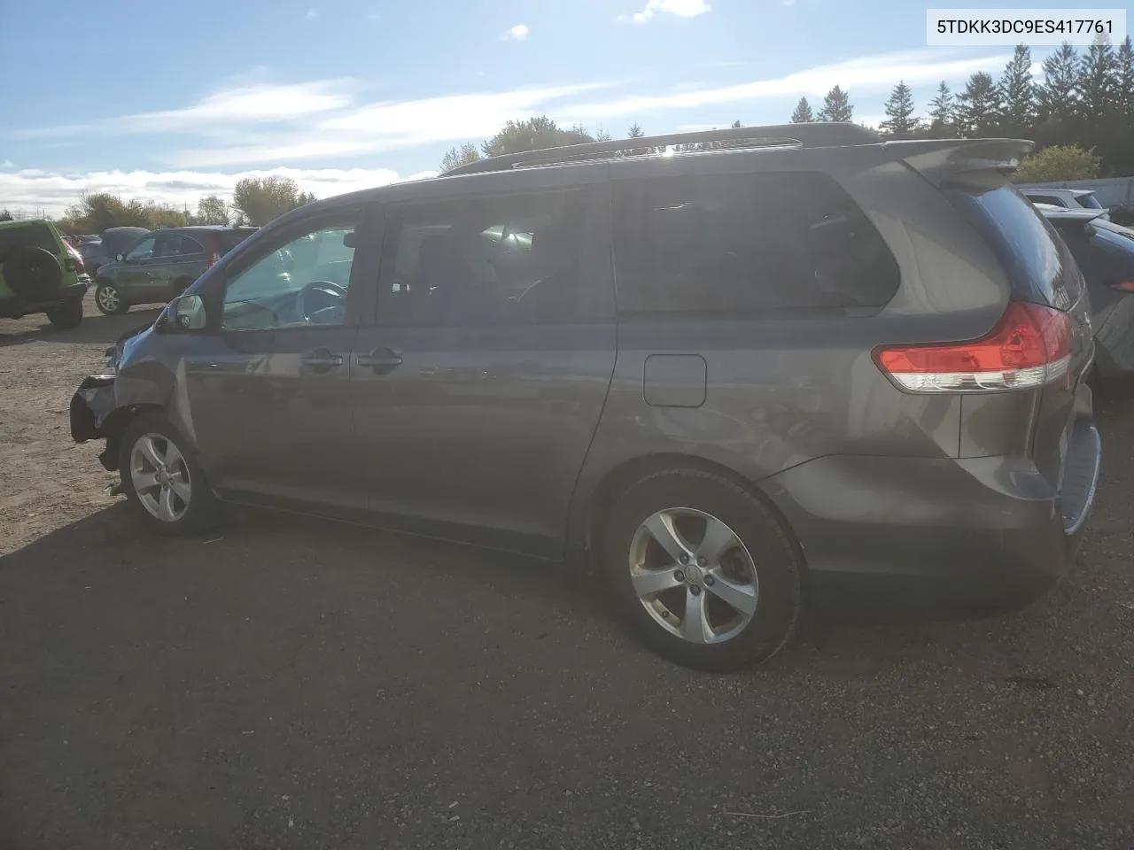 2014 Toyota Sienna Le VIN: 5TDKK3DC9ES417761 Lot: 75765104