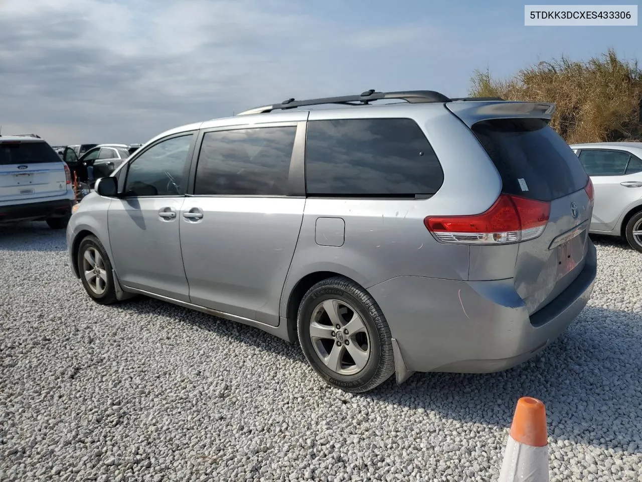 2014 Toyota Sienna Le VIN: 5TDKK3DCXES433306 Lot: 76069864