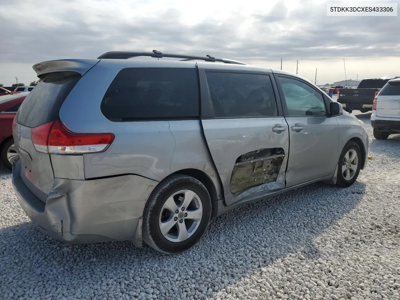 2014 Toyota Sienna Le VIN: 5TDKK3DCXES433306 Lot: 76069864