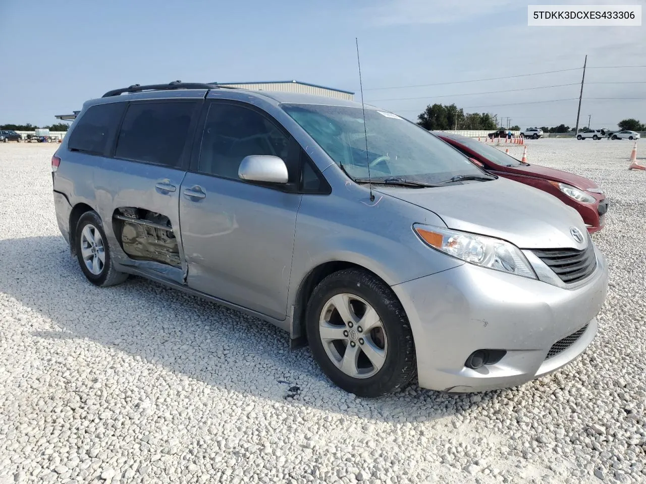 2014 Toyota Sienna Le VIN: 5TDKK3DCXES433306 Lot: 76069864