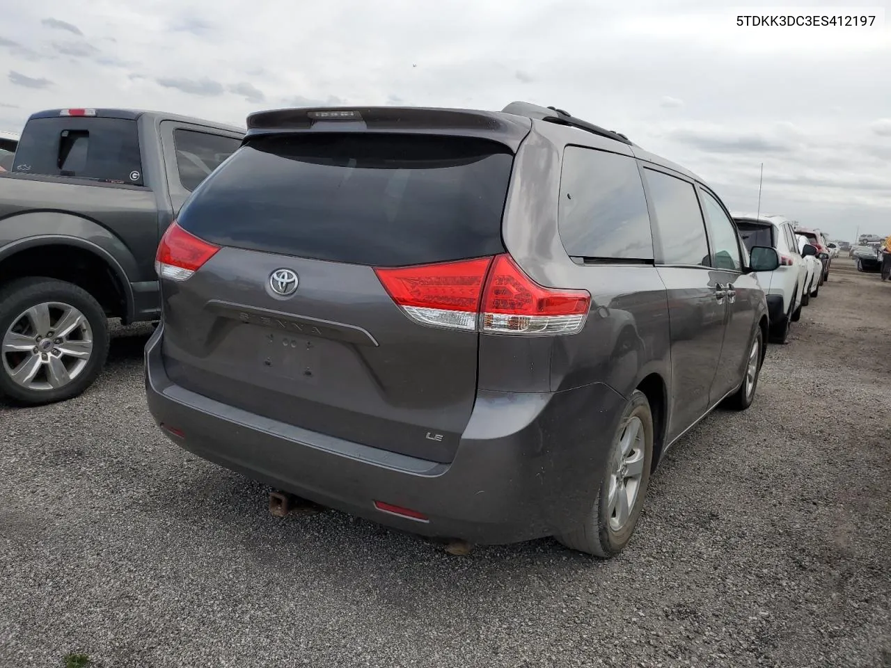 2014 Toyota Sienna Le VIN: 5TDKK3DC3ES412197 Lot: 76375404