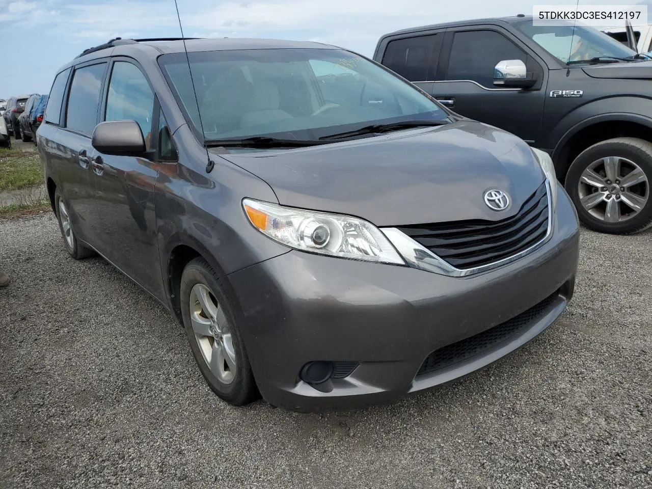 2014 Toyota Sienna Le VIN: 5TDKK3DC3ES412197 Lot: 76375404