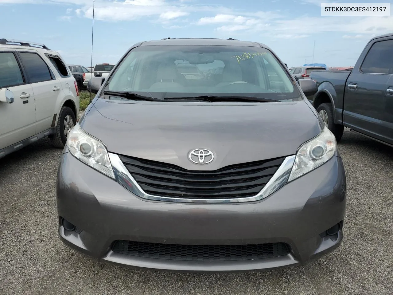 2014 Toyota Sienna Le VIN: 5TDKK3DC3ES412197 Lot: 76375404