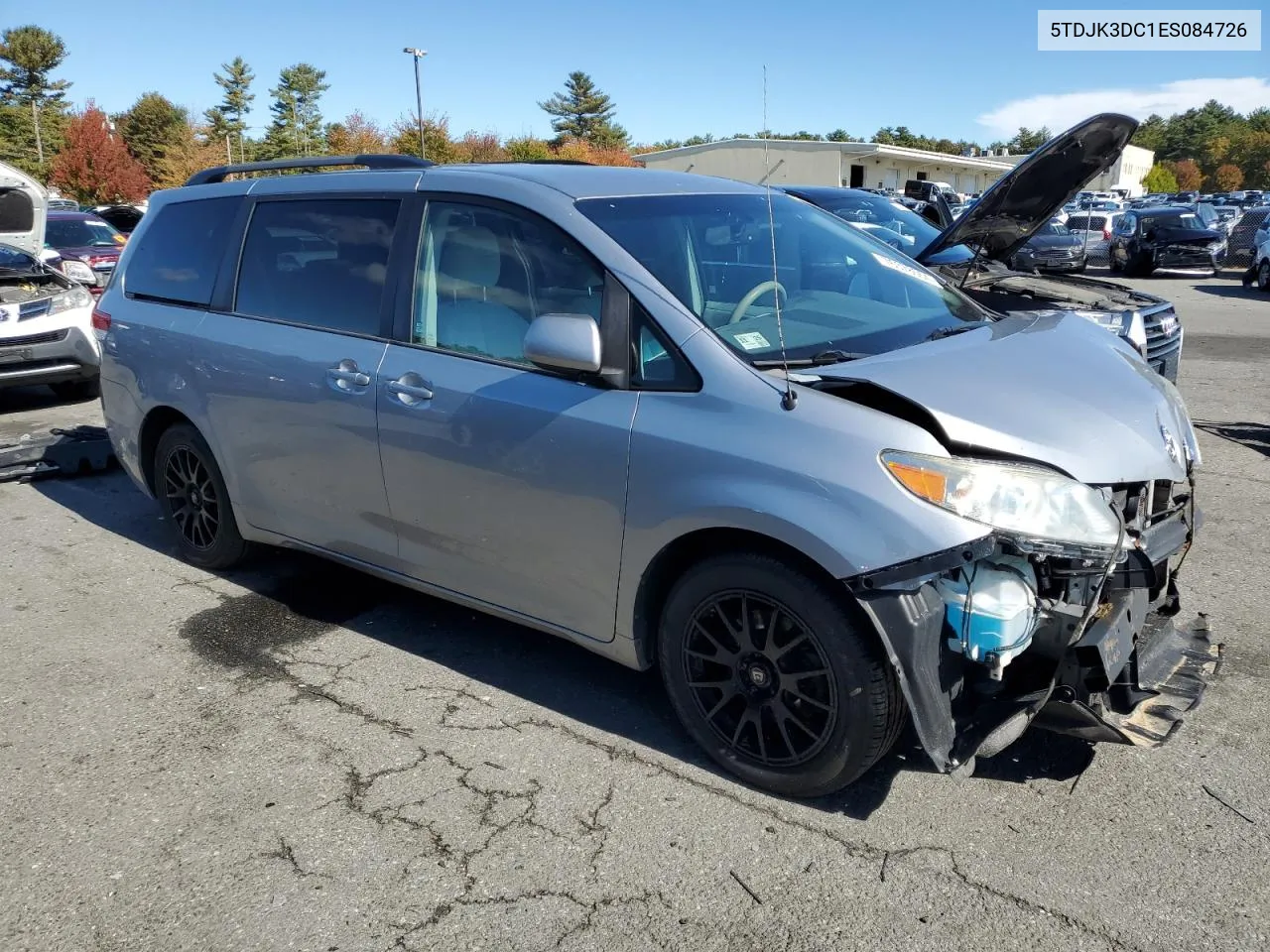 2014 Toyota Sienna Le VIN: 5TDJK3DC1ES084726 Lot: 76378554