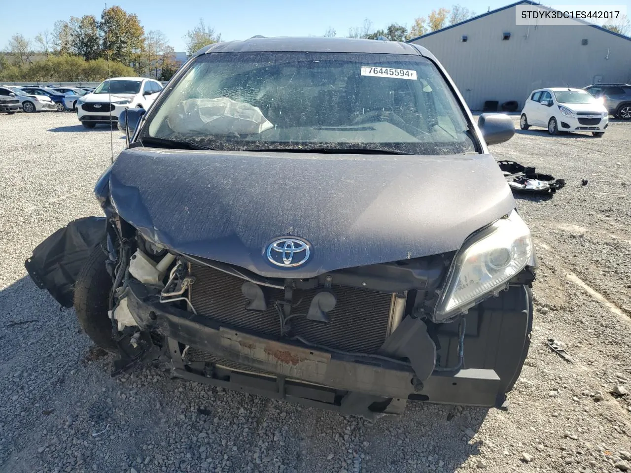 2014 Toyota Sienna Xle VIN: 5TDYK3DC1ES442017 Lot: 76445594