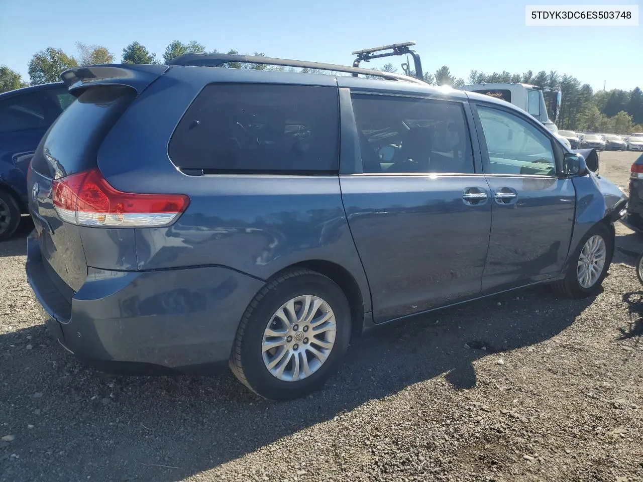 2014 Toyota Sienna Xle VIN: 5TDYK3DC6ES503748 Lot: 76555264