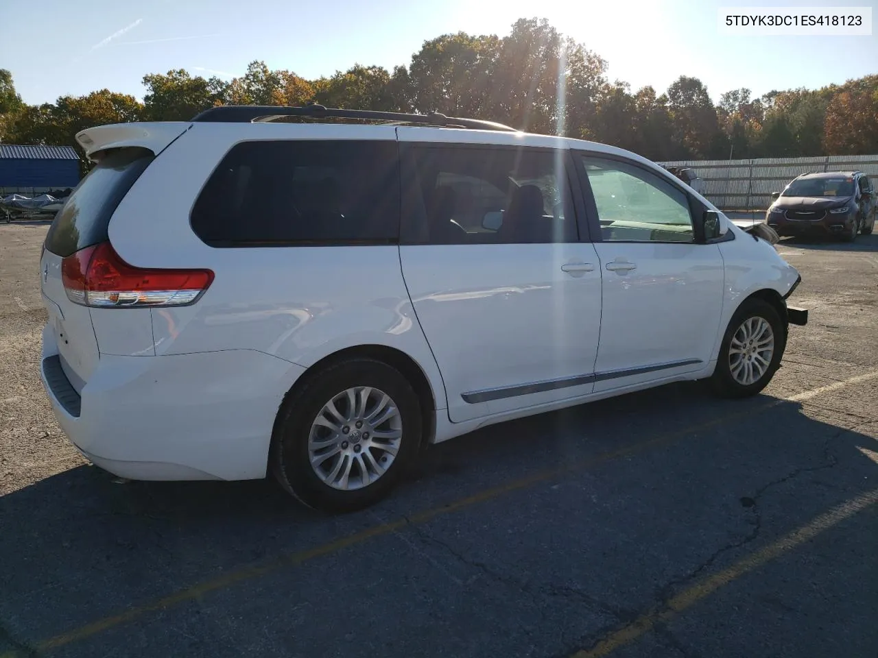 2014 Toyota Sienna Xle VIN: 5TDYK3DC1ES418123 Lot: 76787044