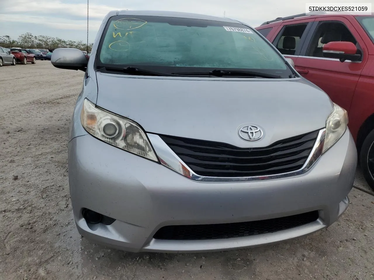 2014 Toyota Sienna Le VIN: 5TDKK3DCXES521059 Lot: 76798874