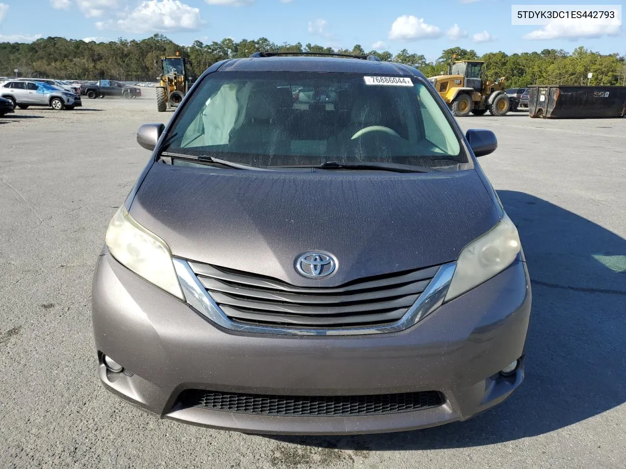 2014 Toyota Sienna Xle VIN: 5TDYK3DC1ES442793 Lot: 76886044