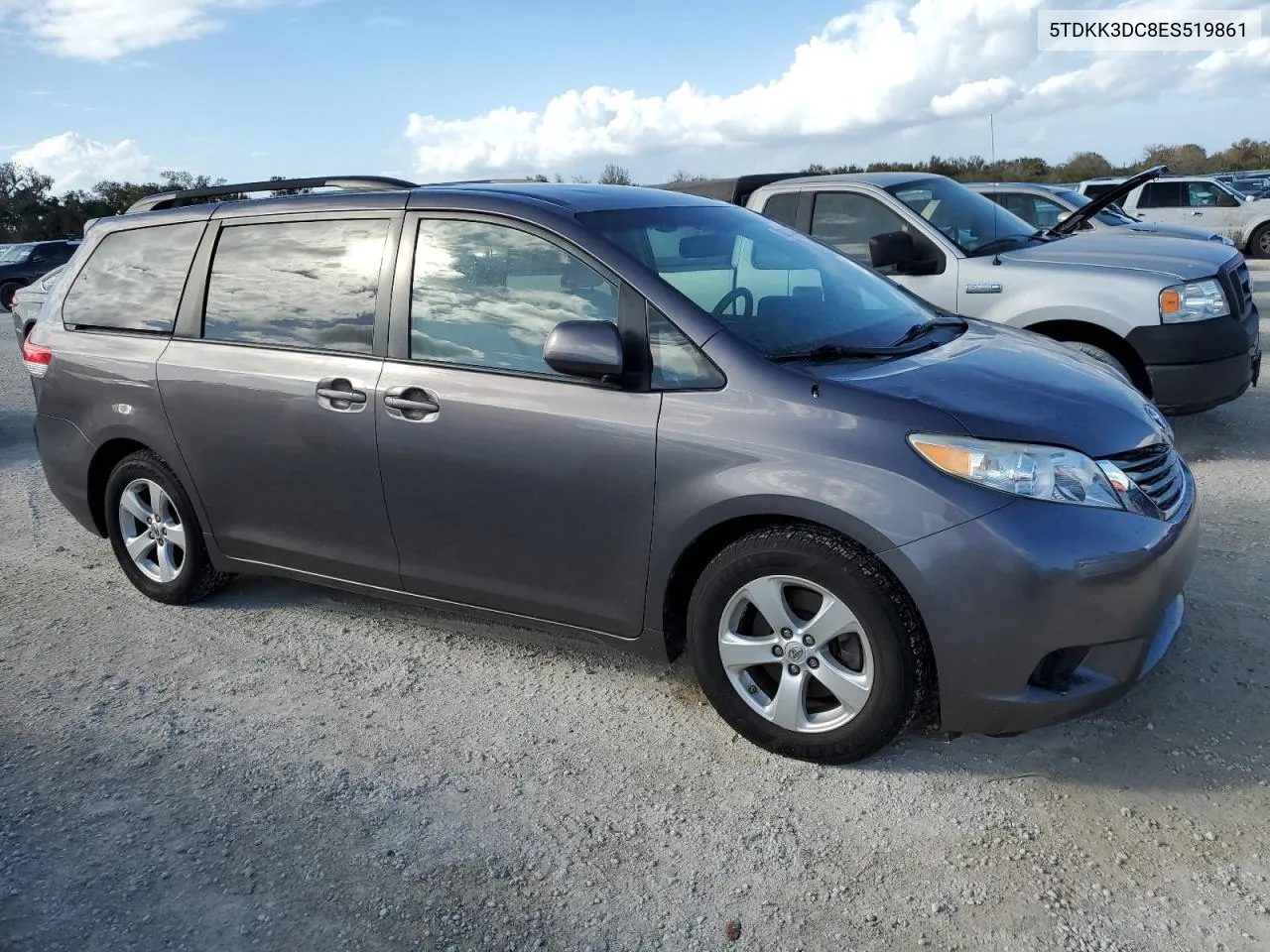 2014 Toyota Sienna Le VIN: 5TDKK3DC8ES519861 Lot: 76921114