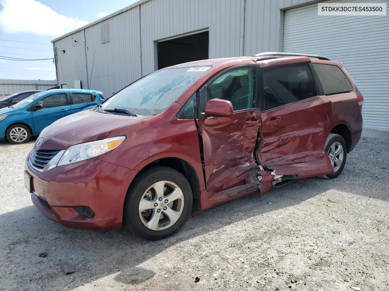 2014 Toyota Sienna Le VIN: 5TDKK3DC7ES453500 Lot: 77096114