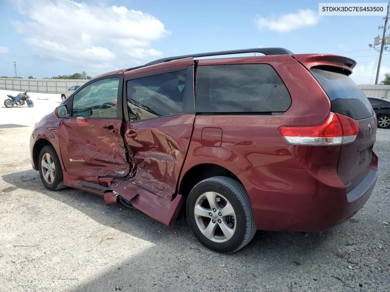 2014 Toyota Sienna Le VIN: 5TDKK3DC7ES453500 Lot: 77096114