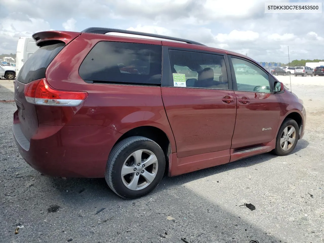 2014 Toyota Sienna Le VIN: 5TDKK3DC7ES453500 Lot: 77096114