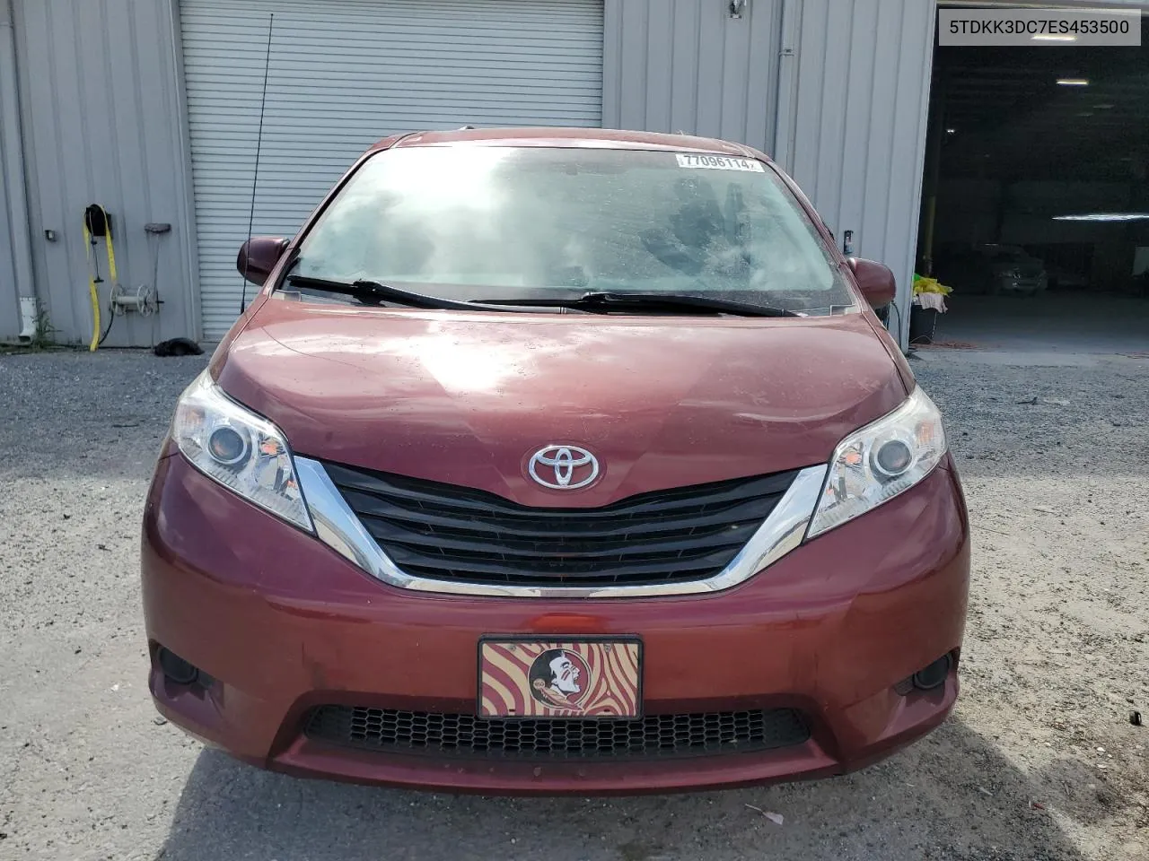 2014 Toyota Sienna Le VIN: 5TDKK3DC7ES453500 Lot: 77096114