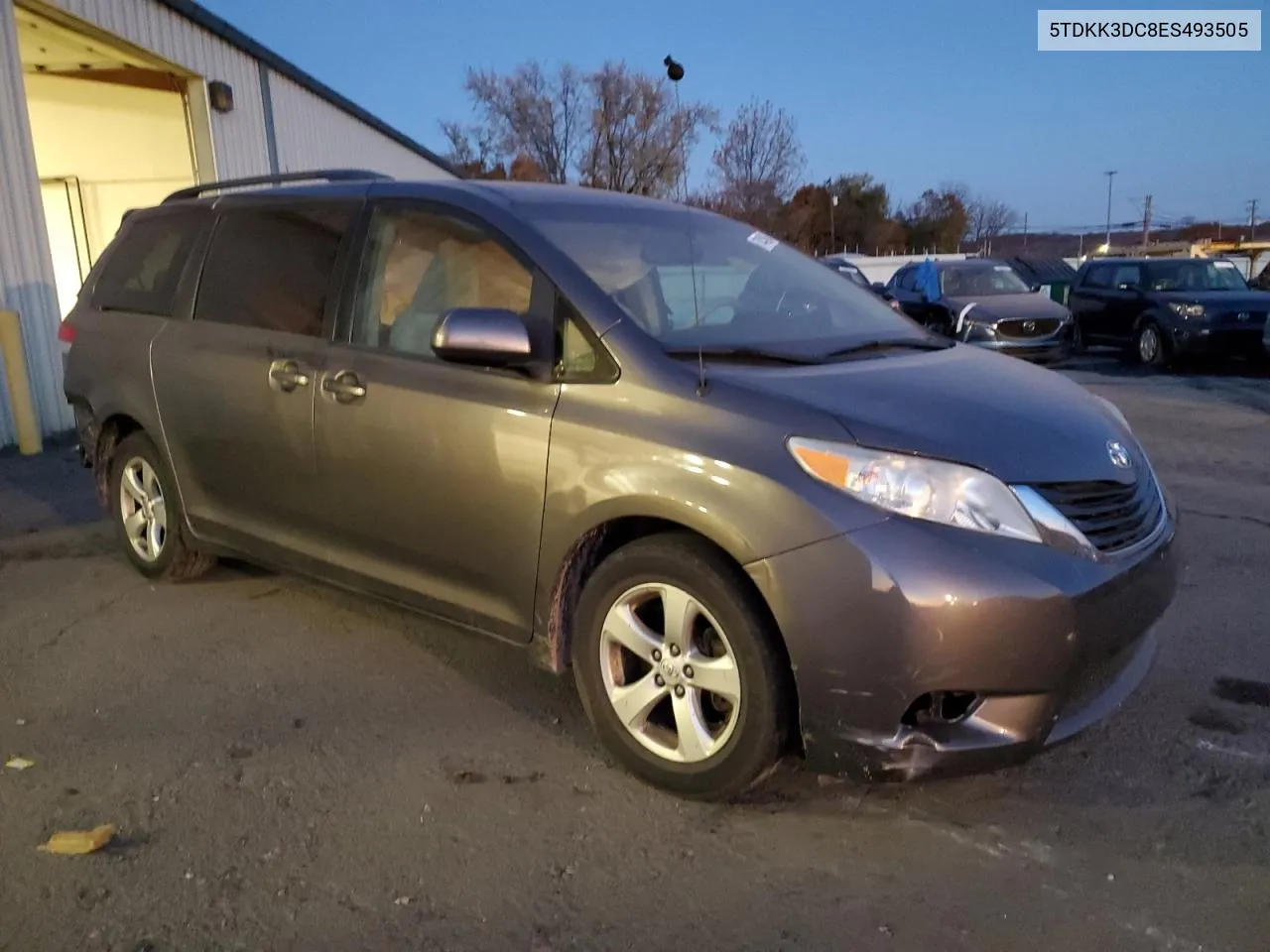 2014 Toyota Sienna Le VIN: 5TDKK3DC8ES493505 Lot: 77458994