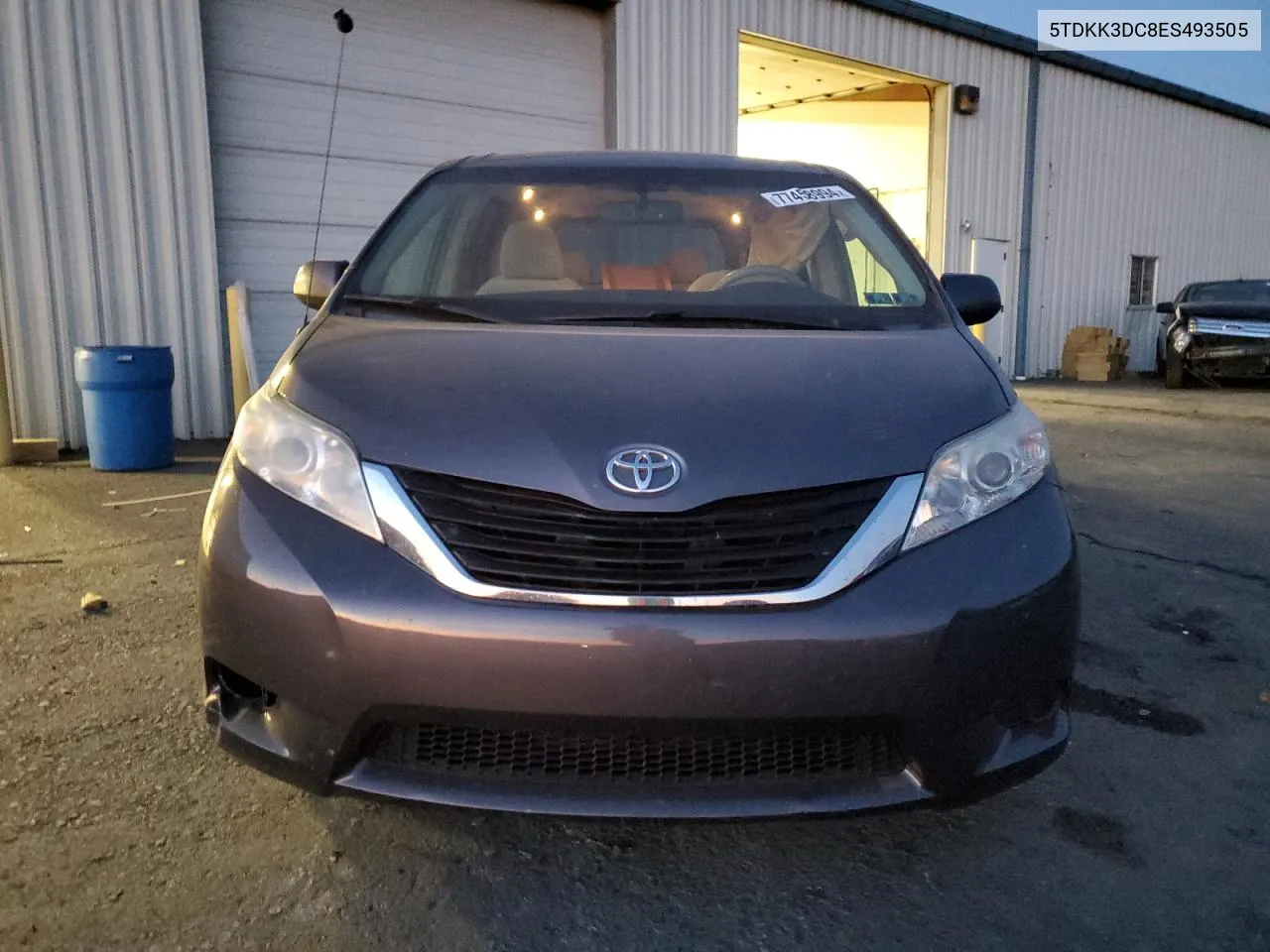 2014 Toyota Sienna Le VIN: 5TDKK3DC8ES493505 Lot: 77458994