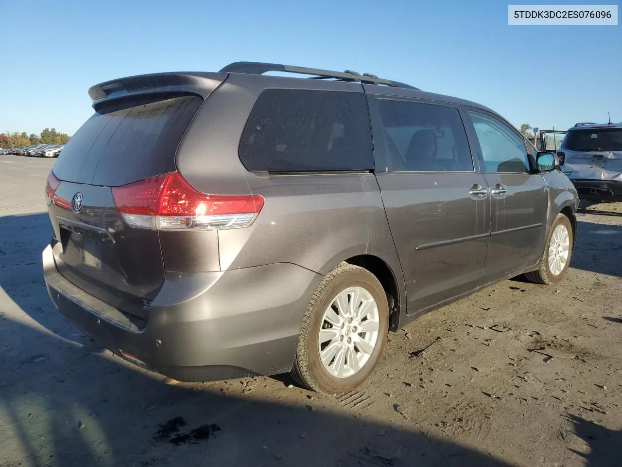 2014 Toyota Sienna Xle VIN: 5TDDK3DC2ES076096 Lot: 77486324