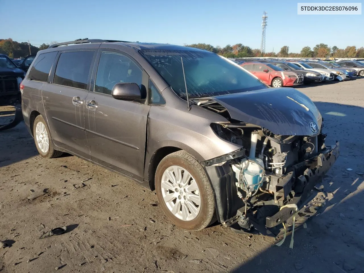 2014 Toyota Sienna Xle VIN: 5TDDK3DC2ES076096 Lot: 77486324