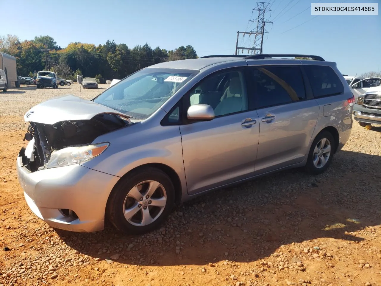 5TDKK3DC4ES414685 2014 Toyota Sienna Le