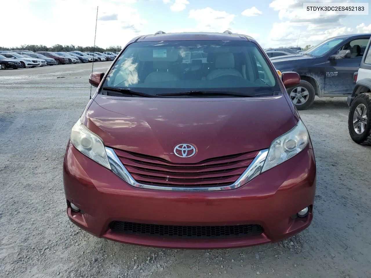 2014 Toyota Sienna Xle VIN: 5TDYK3DC2ES452183 Lot: 77658474