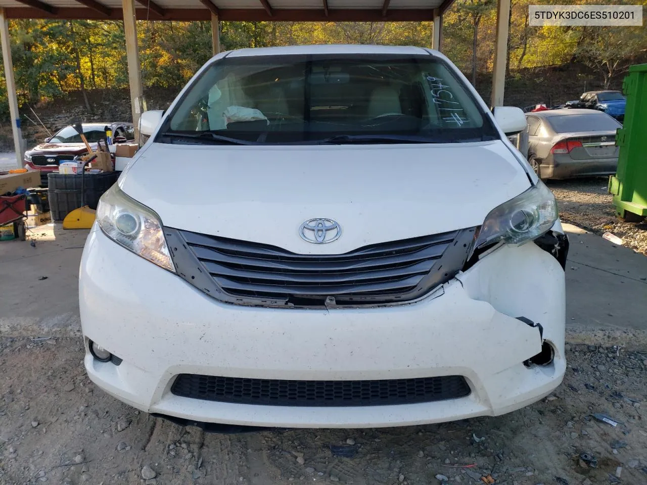 2014 Toyota Sienna Xle VIN: 5TDYK3DC6ES510201 Lot: 77709134