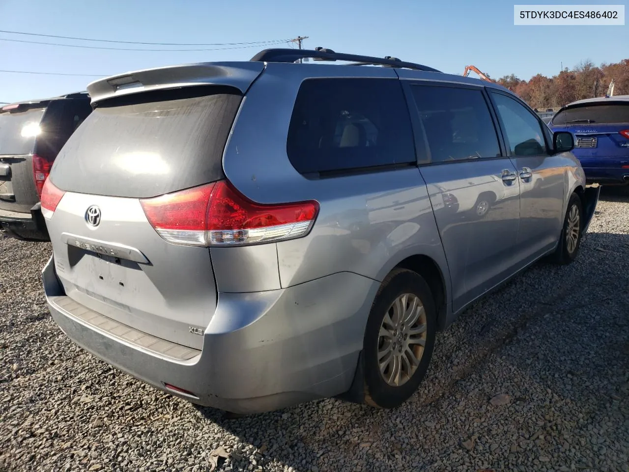 5TDYK3DC4ES486402 2014 Toyota Sienna Xle