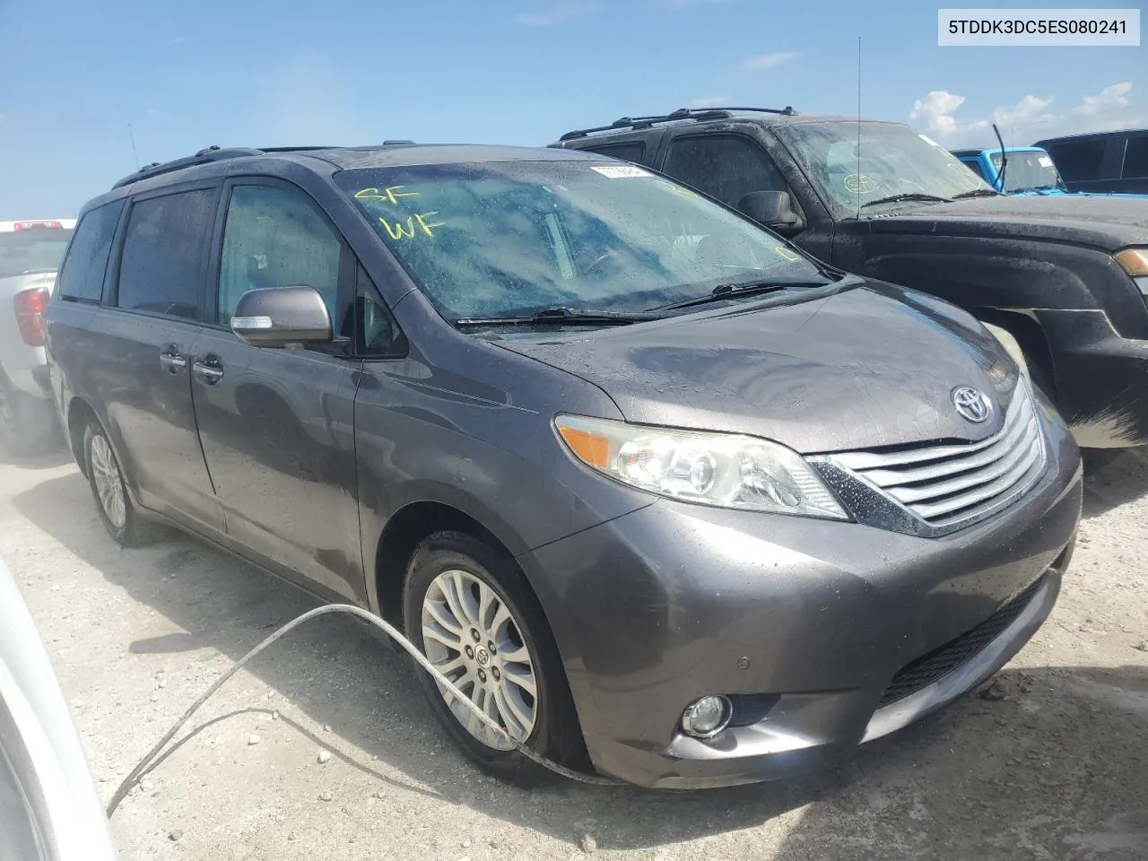 2014 Toyota Sienna Xle VIN: 5TDDK3DC5ES080241 Lot: 77799484