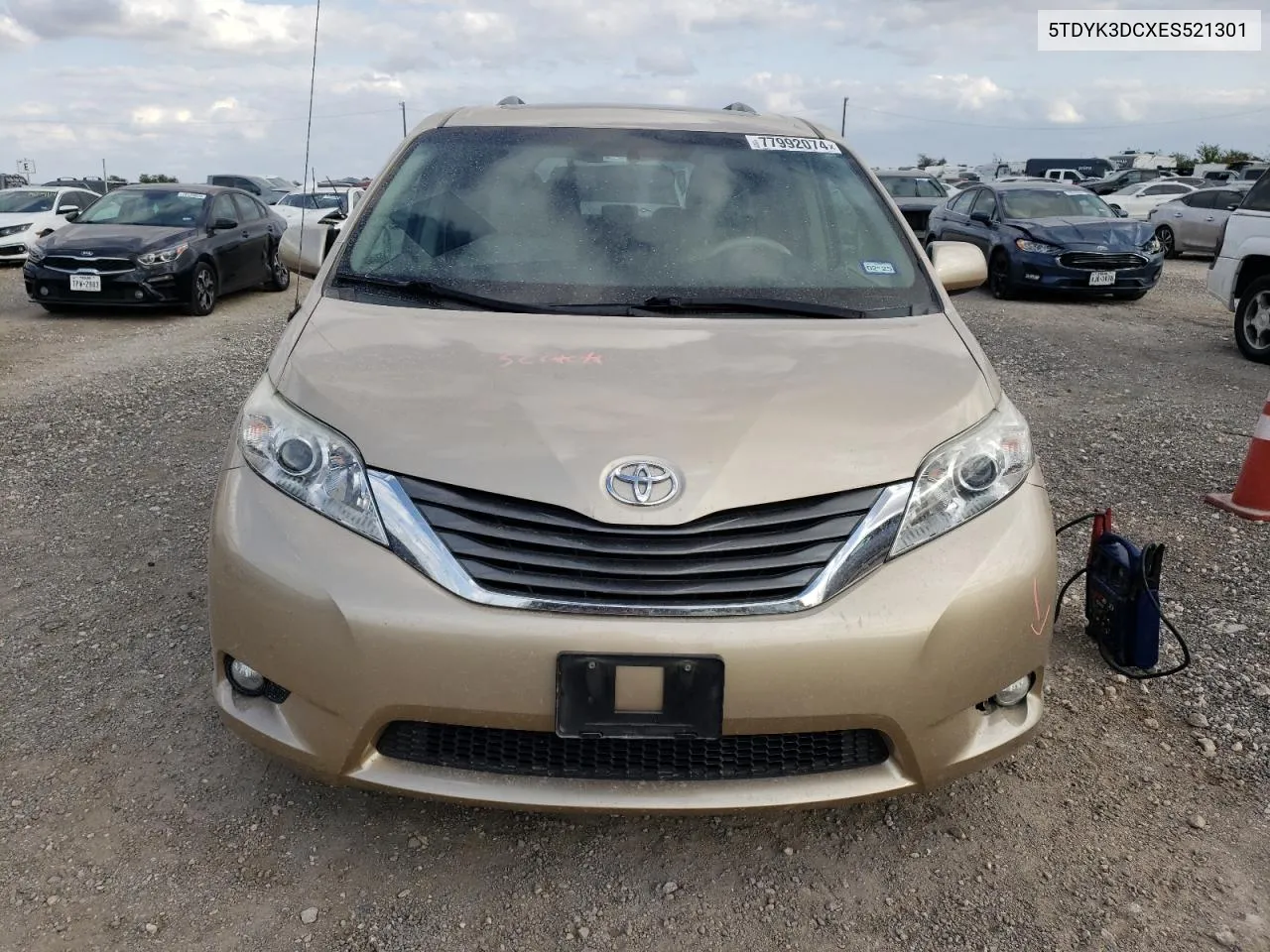 2014 Toyota Sienna Xle VIN: 5TDYK3DCXES521301 Lot: 77992074