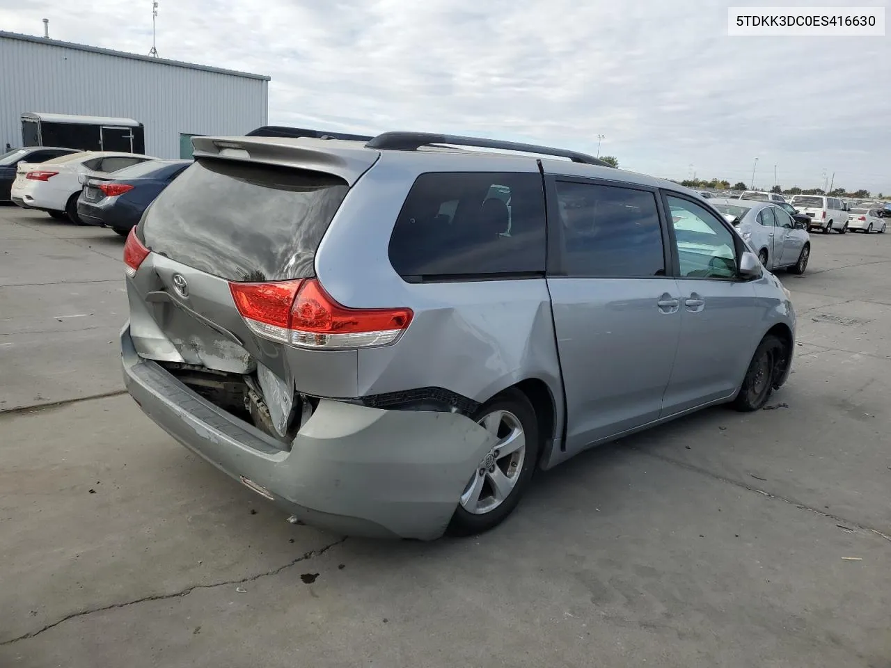 2014 Toyota Sienna Le VIN: 5TDKK3DC0ES416630 Lot: 78533404