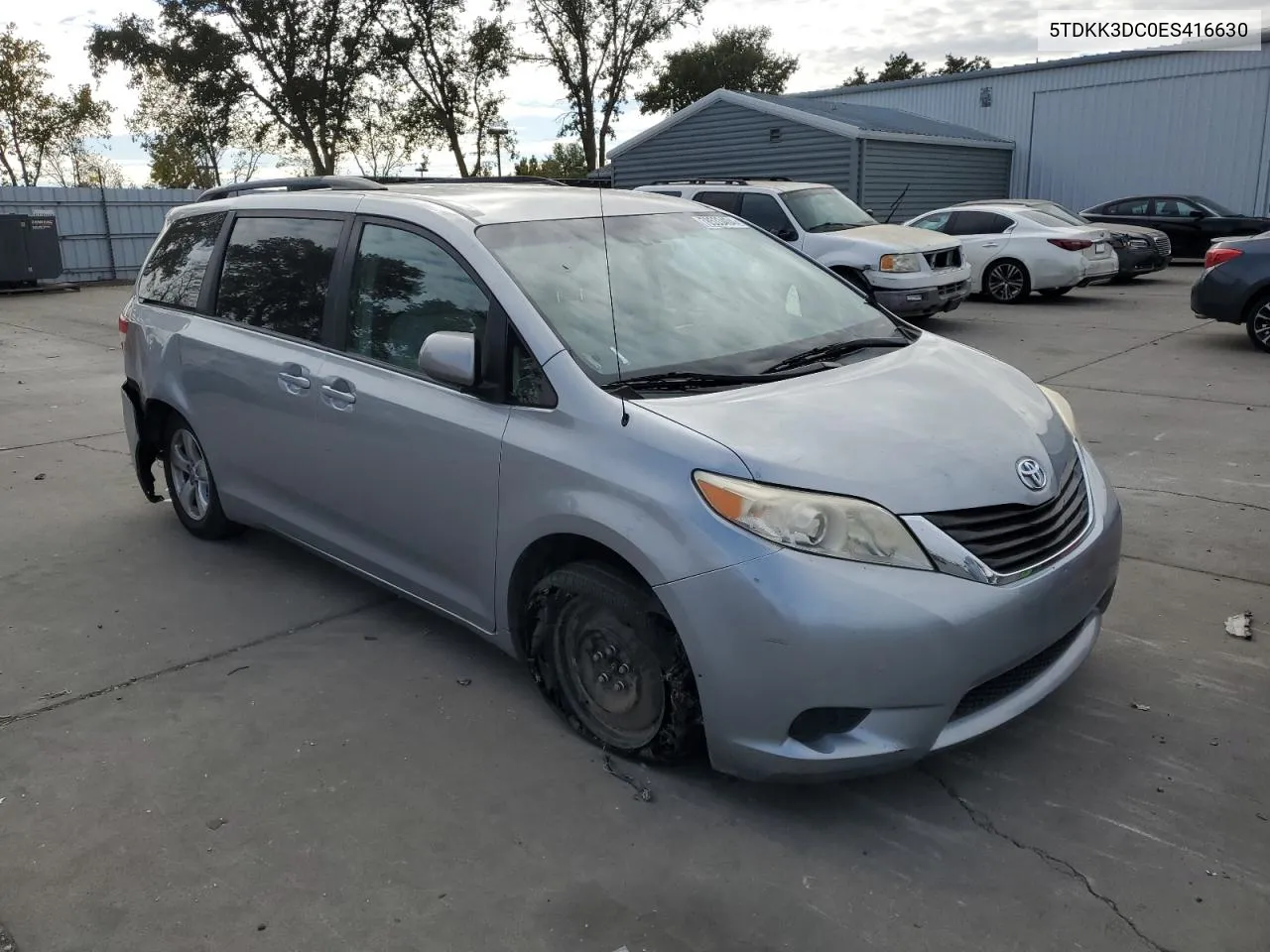 2014 Toyota Sienna Le VIN: 5TDKK3DC0ES416630 Lot: 78533404