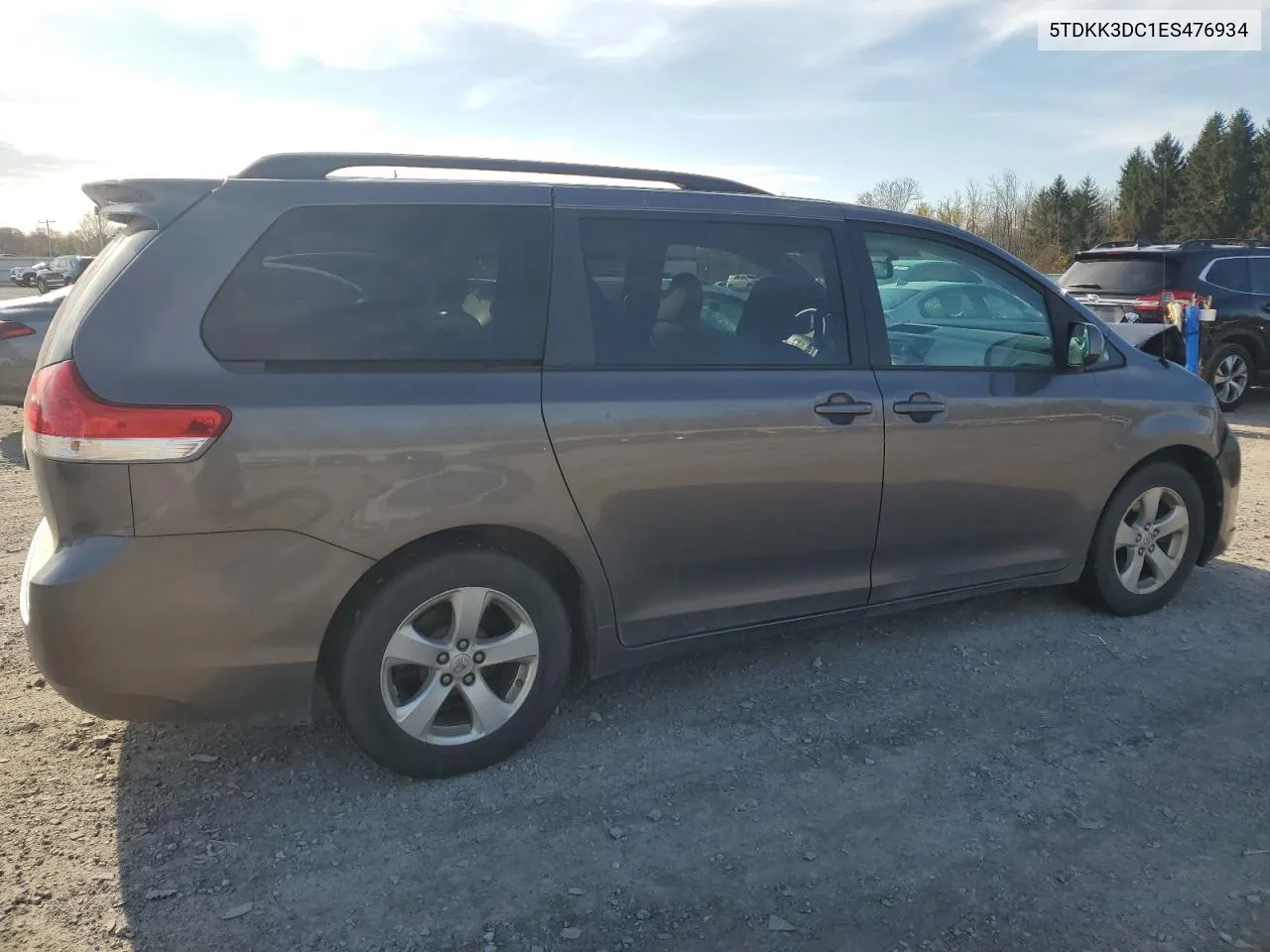 2014 Toyota Sienna Le VIN: 5TDKK3DC1ES476934 Lot: 78699564