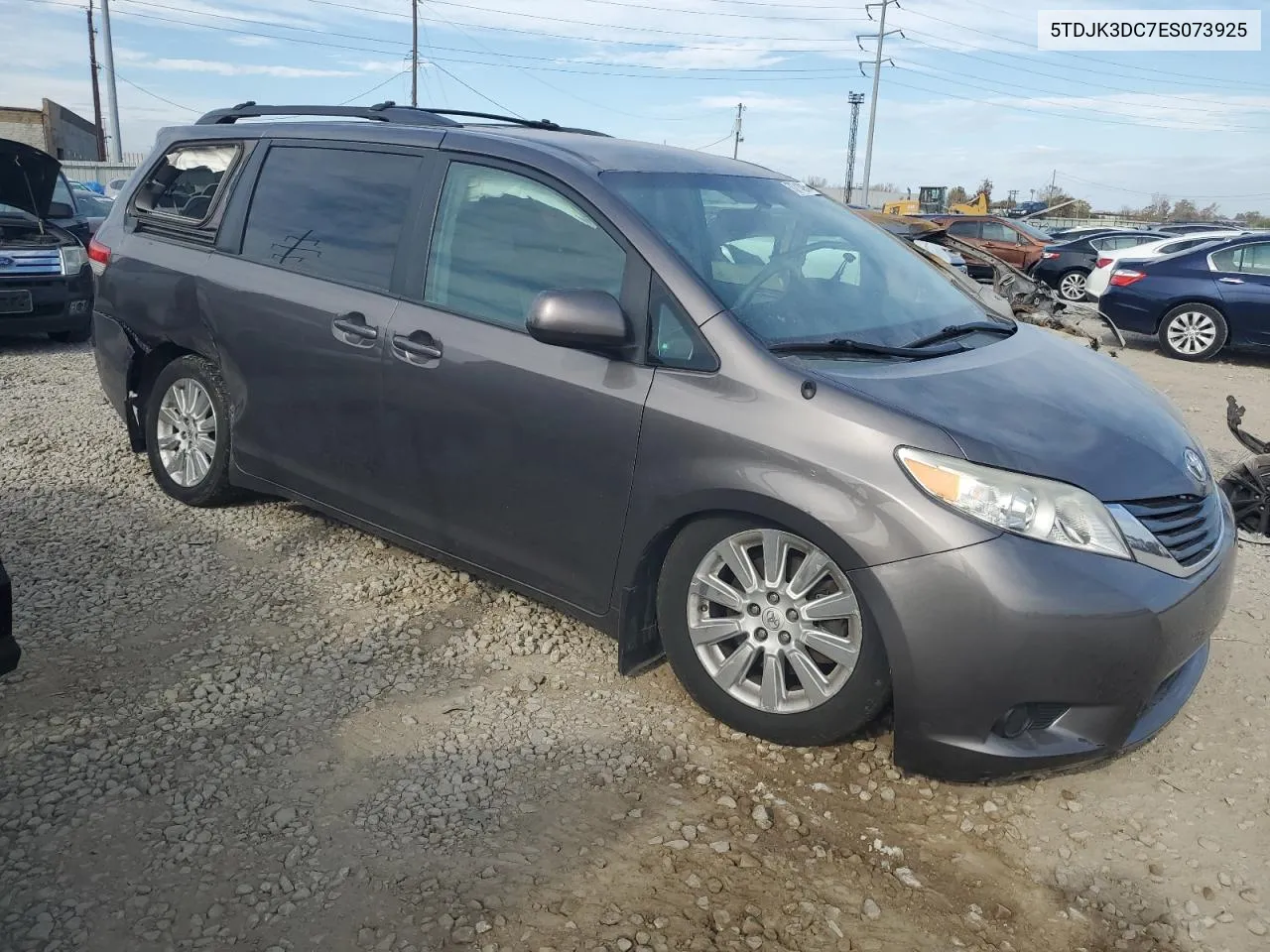 2014 Toyota Sienna Le VIN: 5TDJK3DC7ES073925 Lot: 78714904