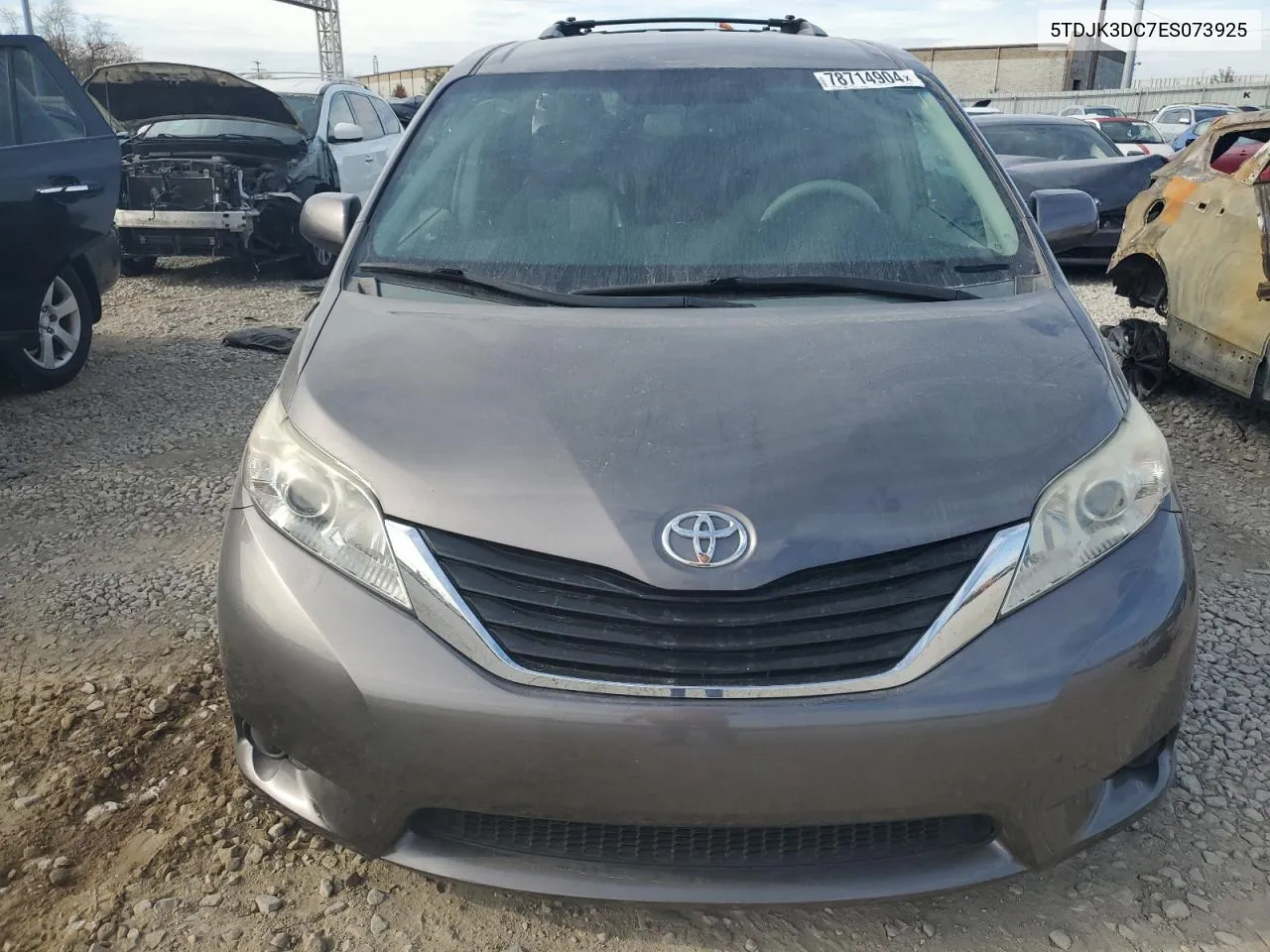 2014 Toyota Sienna Le VIN: 5TDJK3DC7ES073925 Lot: 78714904