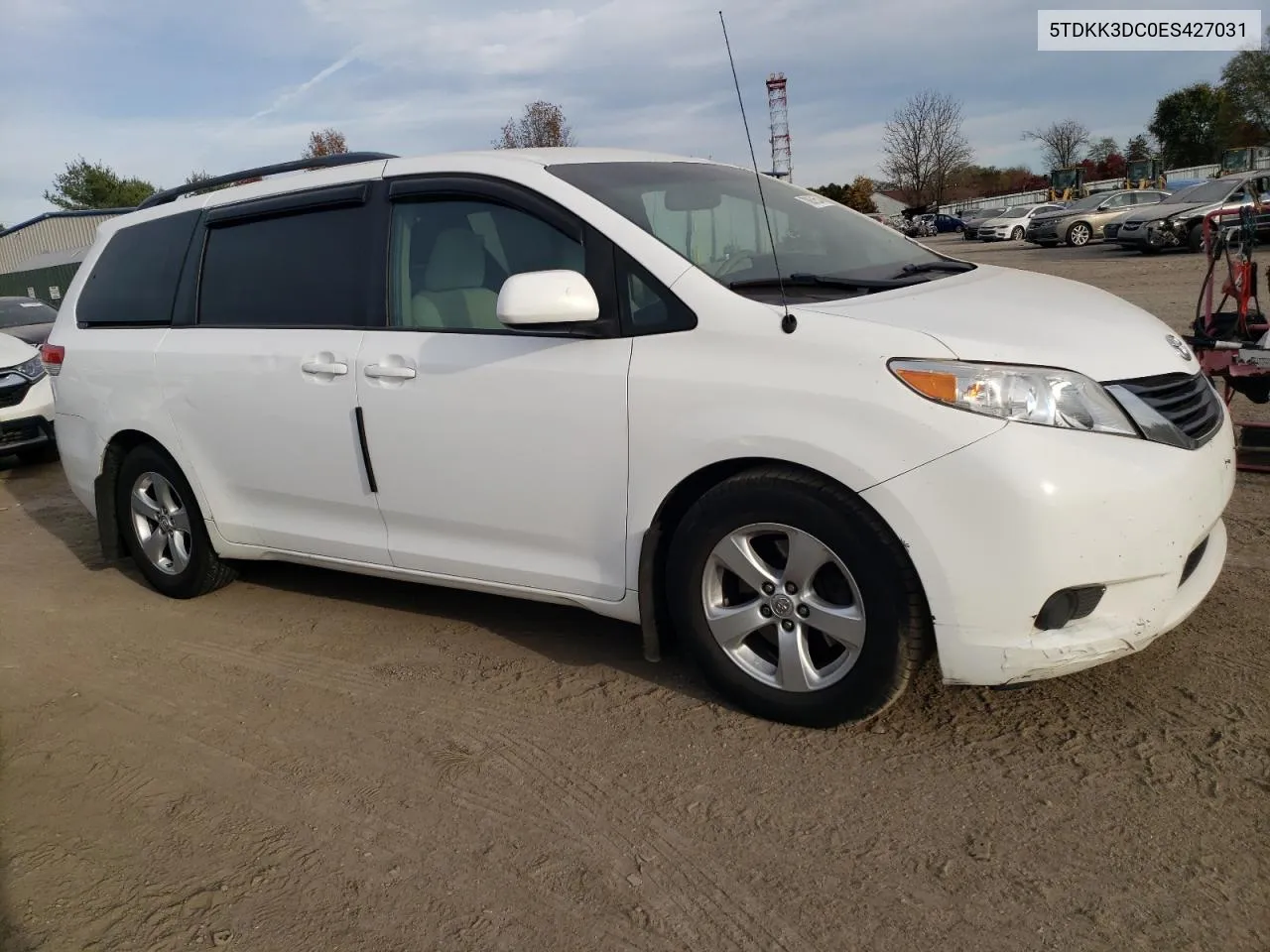 2014 Toyota Sienna Le VIN: 5TDKK3DC0ES427031 Lot: 78851514