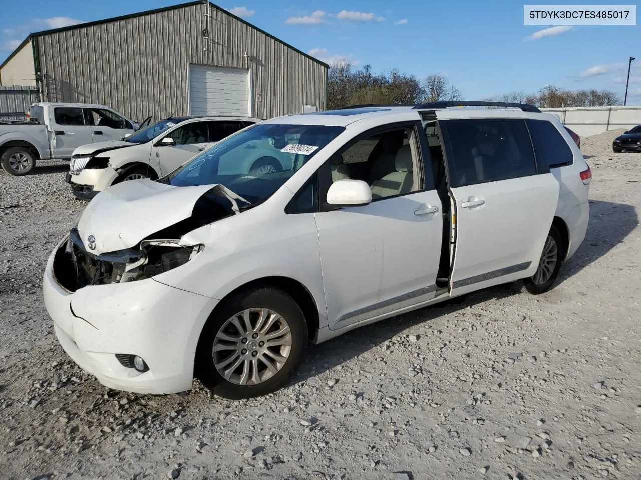 2014 Toyota Sienna Xle VIN: 5TDYK3DC7ES485017 Lot: 79090514