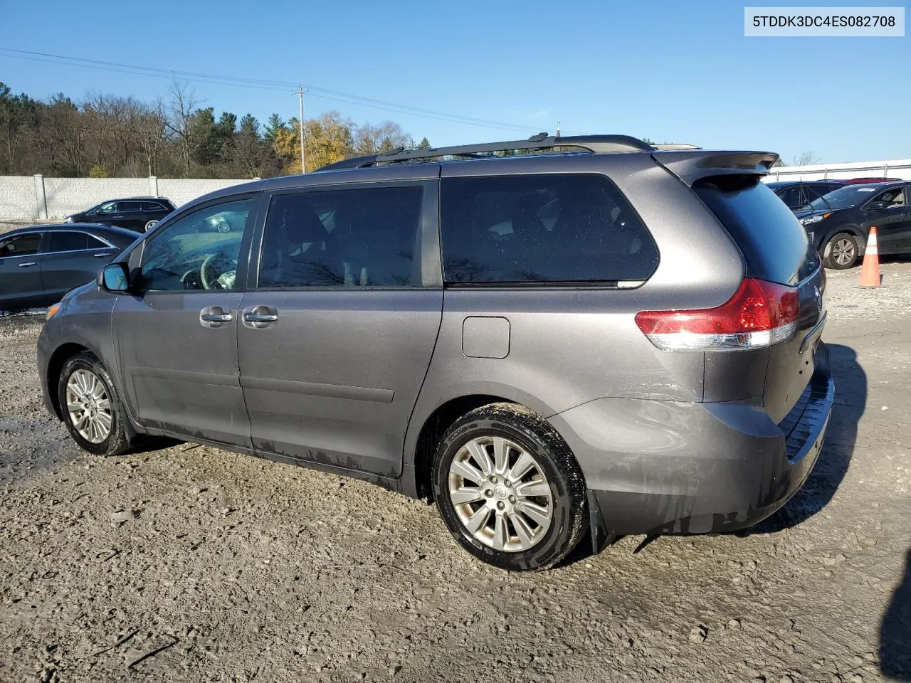 2014 Toyota Sienna Xle VIN: 5TDDK3DC4ES082708 Lot: 79302974