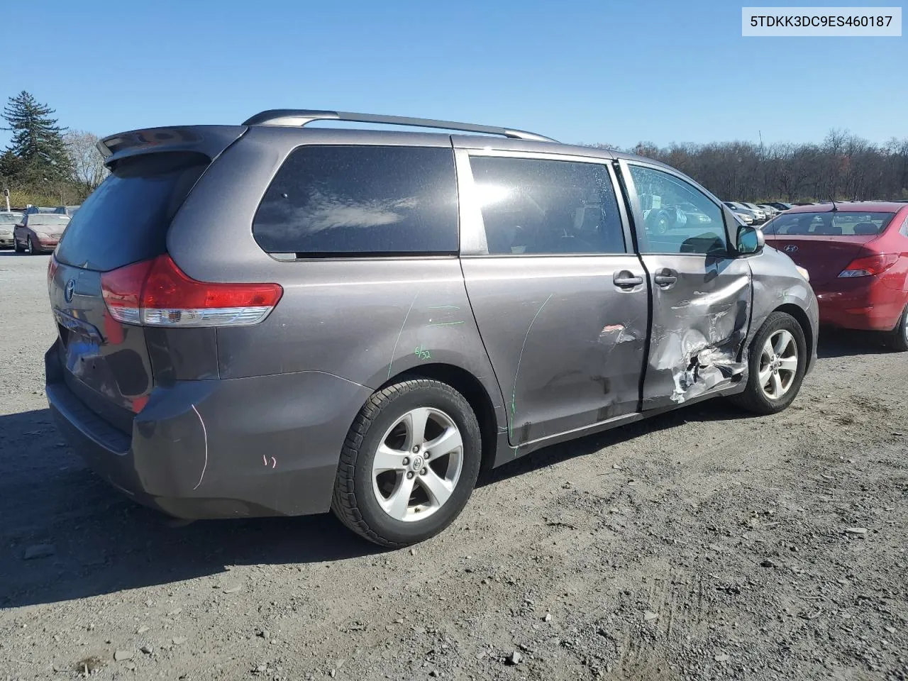 2014 Toyota Sienna Le VIN: 5TDKK3DC9ES460187 Lot: 79480664