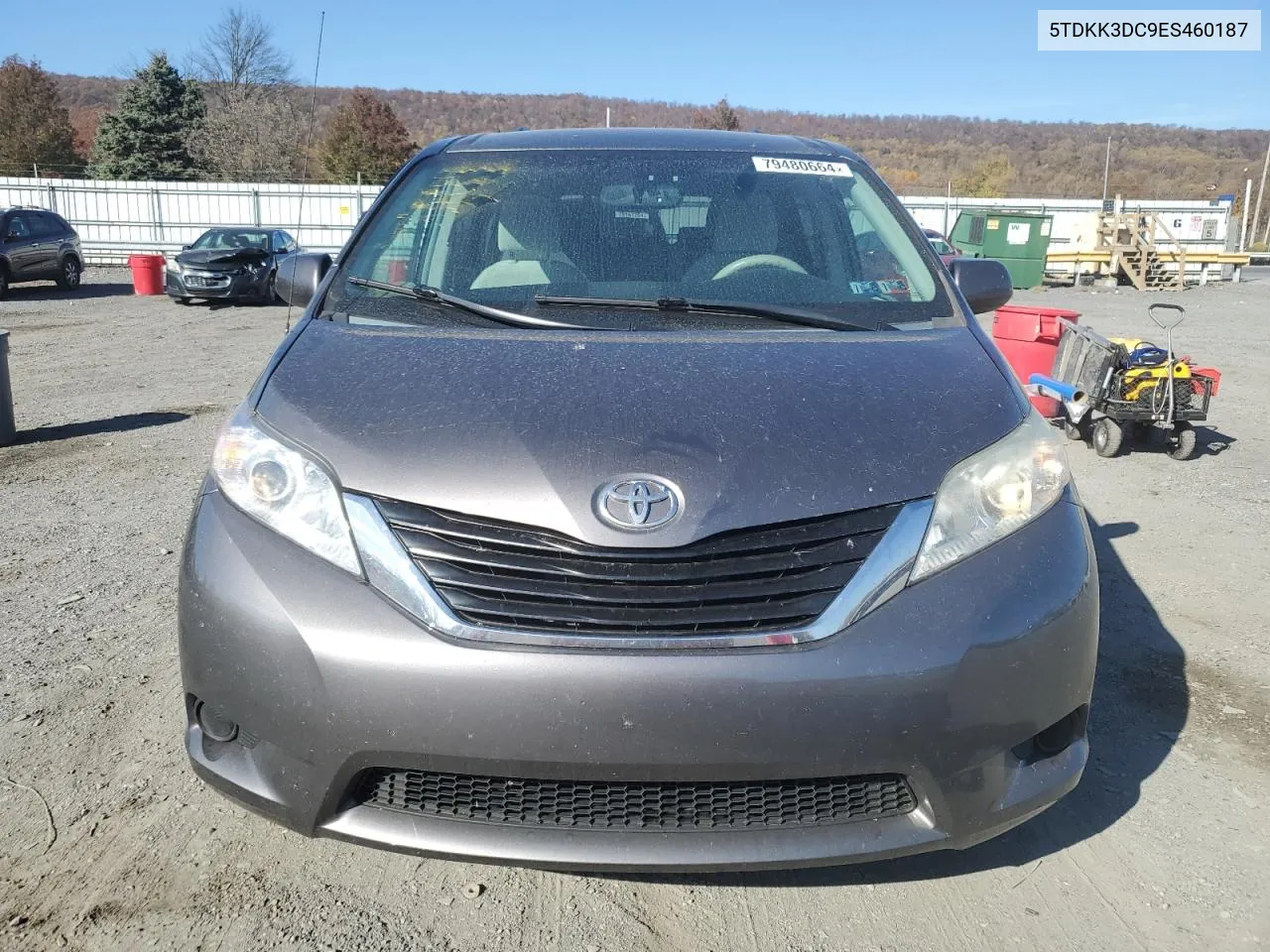 2014 Toyota Sienna Le VIN: 5TDKK3DC9ES460187 Lot: 79480664