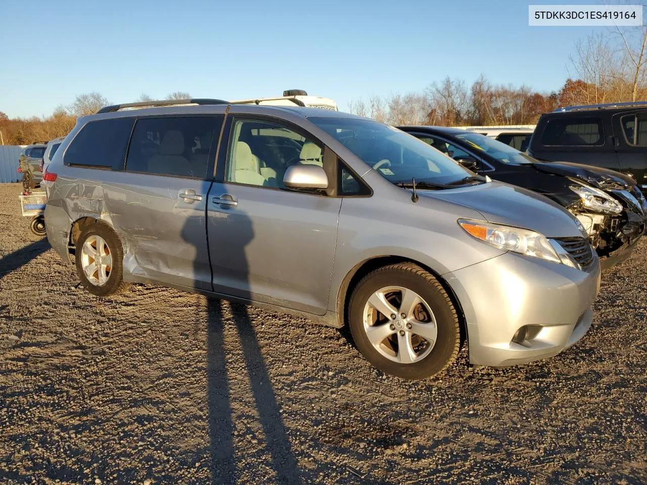 2014 Toyota Sienna Le VIN: 5TDKK3DC1ES419164 Lot: 79540484