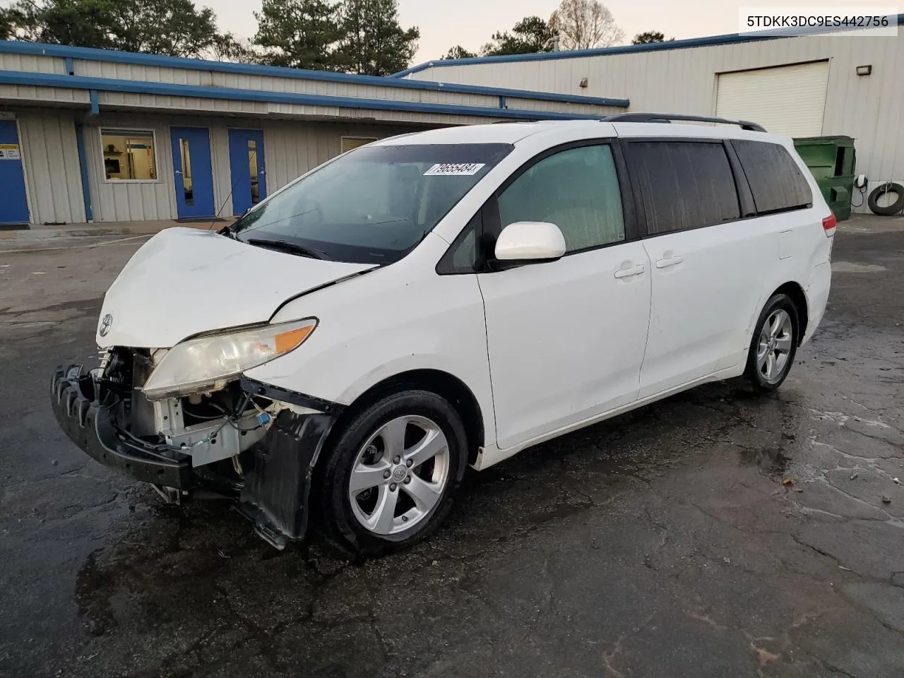 2014 Toyota Sienna Le VIN: 5TDKK3DC9ES442756 Lot: 79655484