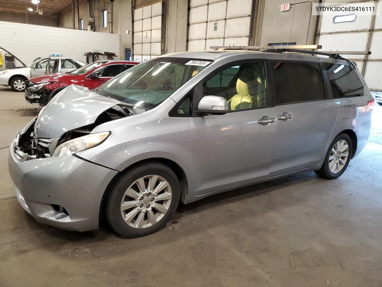 2014 Toyota Sienna Xle VIN: 5TDYK3DC6ES416111 Lot: 79937634