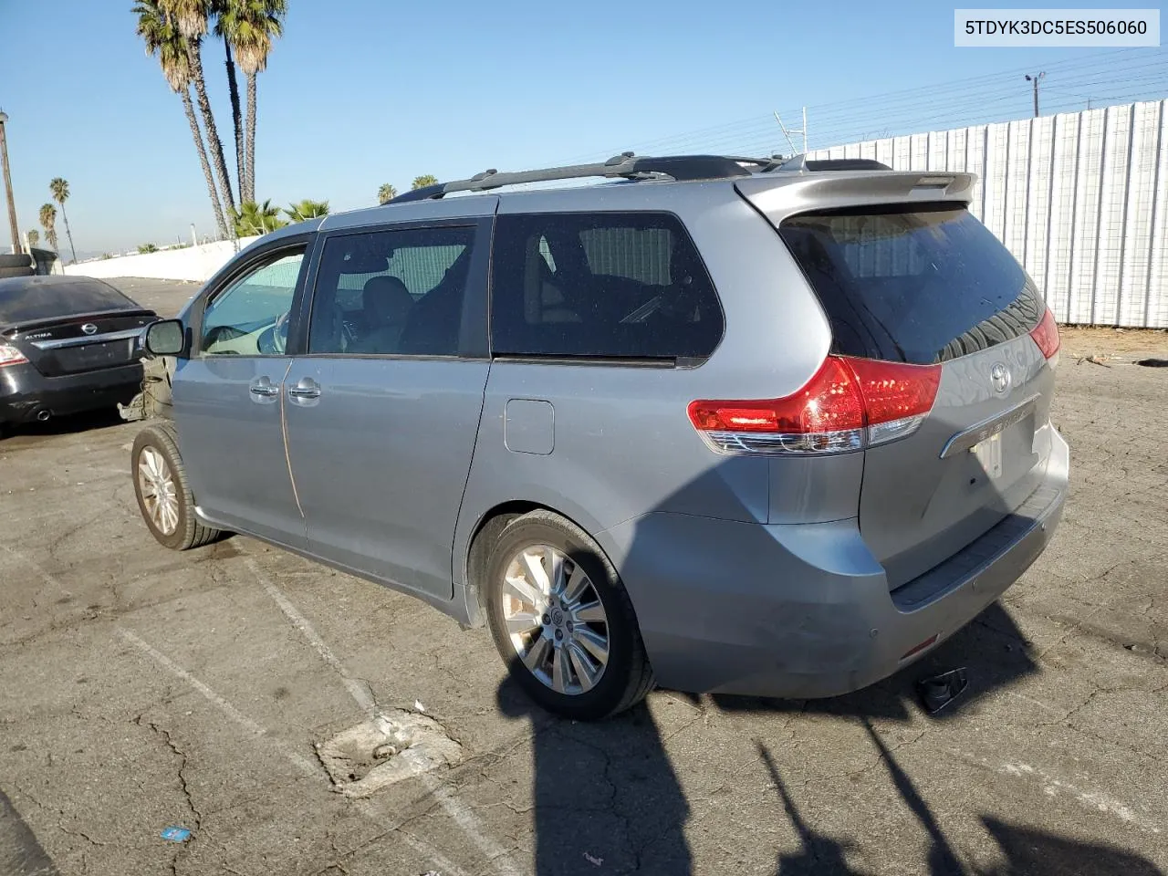 2014 Toyota Sienna Xle VIN: 5TDYK3DC5ES506060 Lot: 80115624