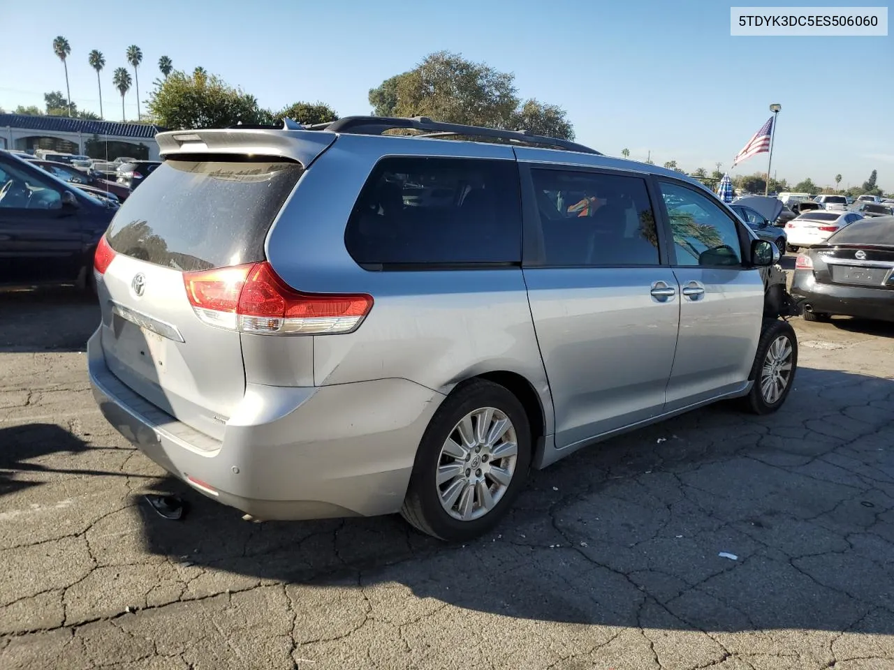 2014 Toyota Sienna Xle VIN: 5TDYK3DC5ES506060 Lot: 80115624