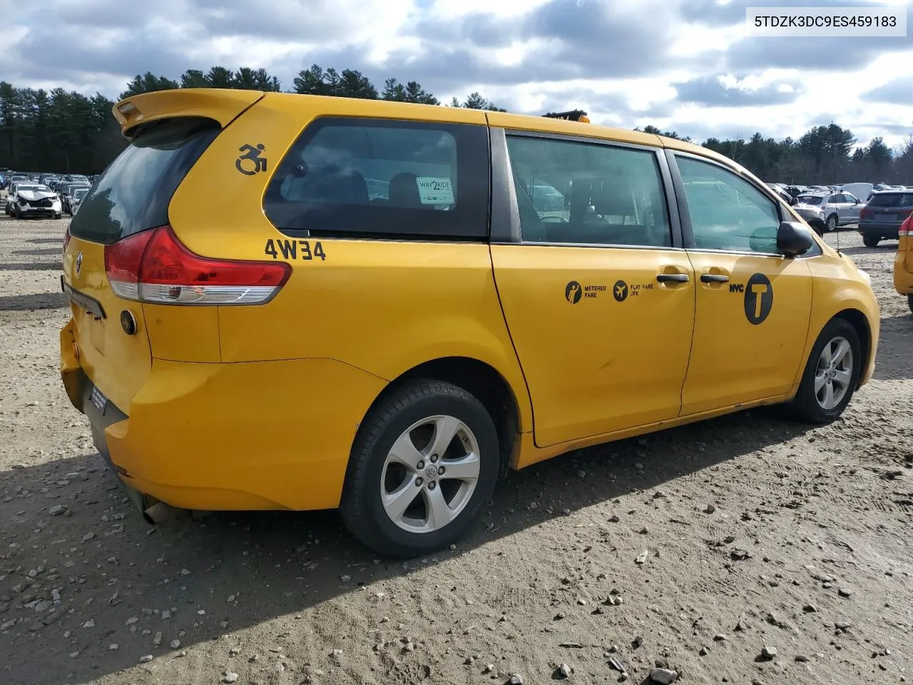 2014 Toyota Sienna VIN: 5TDZK3DC9ES459183 Lot: 80382164