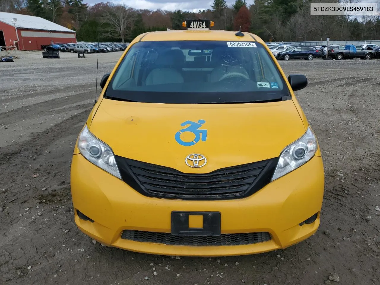 2014 Toyota Sienna VIN: 5TDZK3DC9ES459183 Lot: 80382164