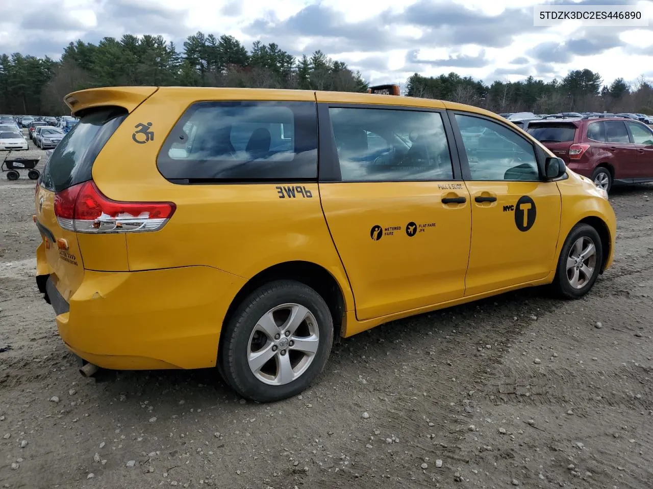 2014 Toyota Sienna VIN: 5TDZK3DC2ES446890 Lot: 80382214