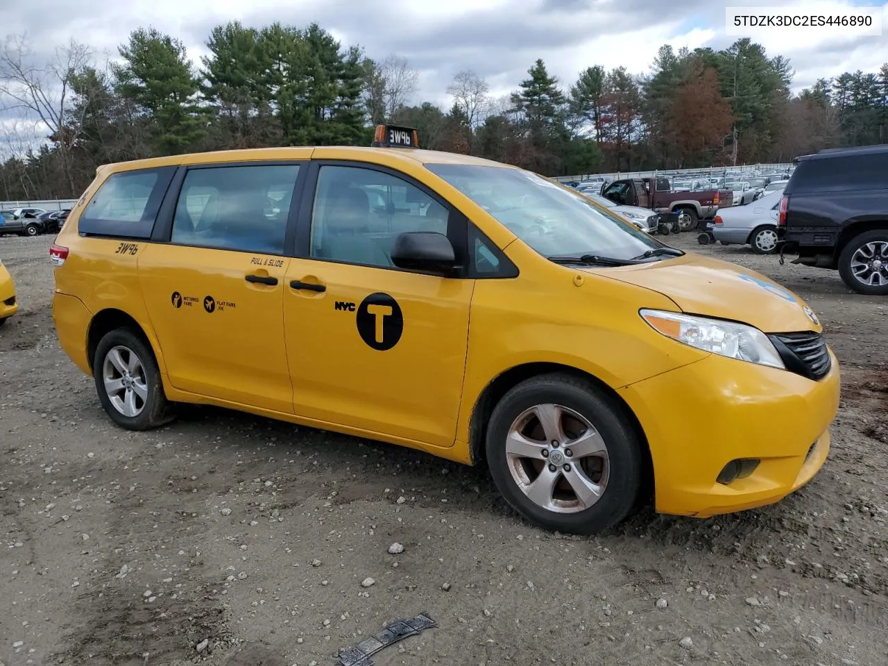 2014 Toyota Sienna VIN: 5TDZK3DC2ES446890 Lot: 80382214