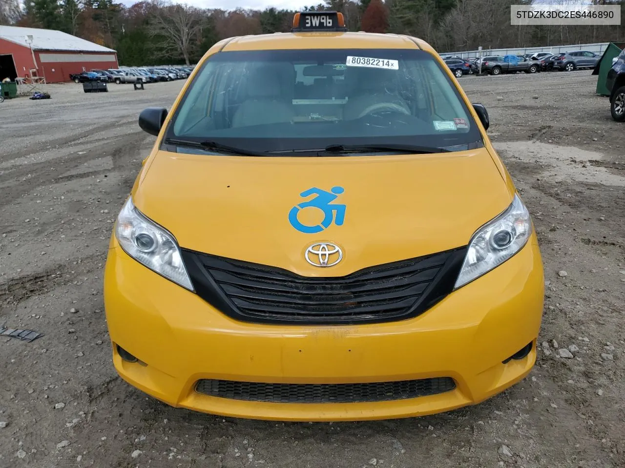 2014 Toyota Sienna VIN: 5TDZK3DC2ES446890 Lot: 80382214