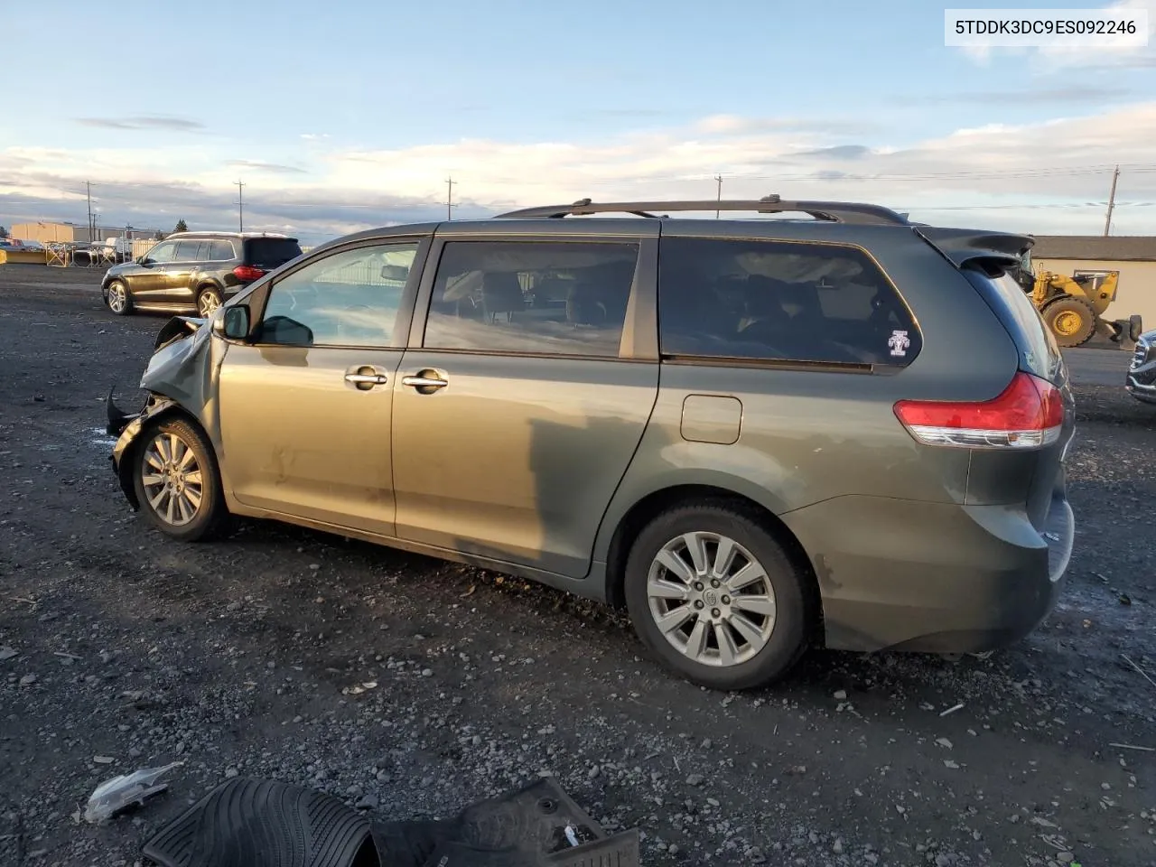 2014 Toyota Sienna Xle VIN: 5TDDK3DC9ES092246 Lot: 80453754